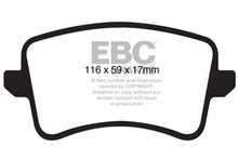 Load image into Gallery viewer, EBC 09-11 Audi A4 2.0 Turbo Ultimax2 Rear Brake Pads