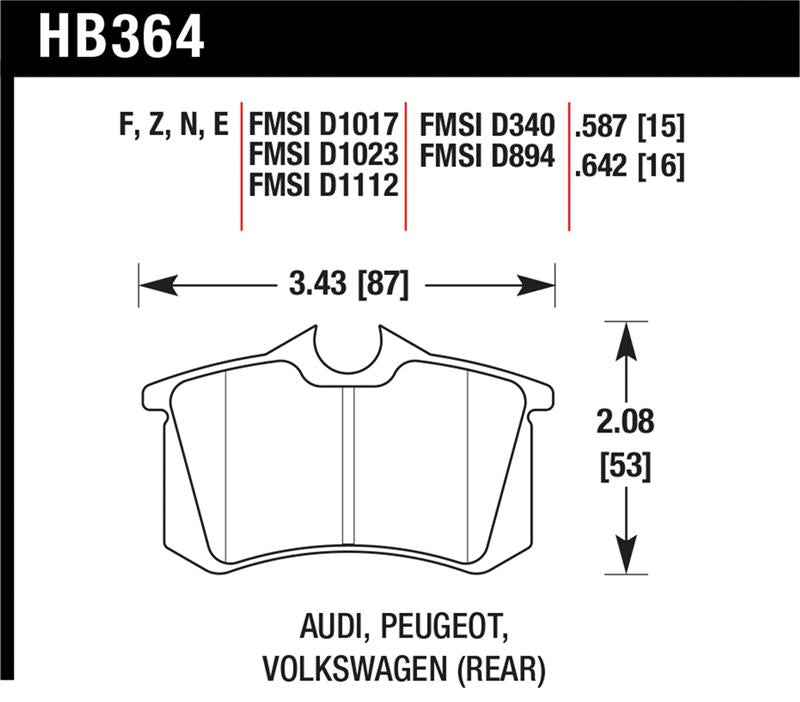 Hawk HP+ Street Brake Pads