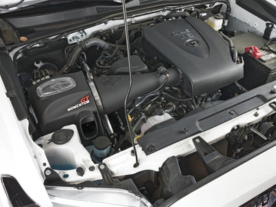 aFe Momentum GT Pro DRY S Stage-2 Intake System 2016 Toyota Tacoma V6 3.5L in engine bay of performance vehicle