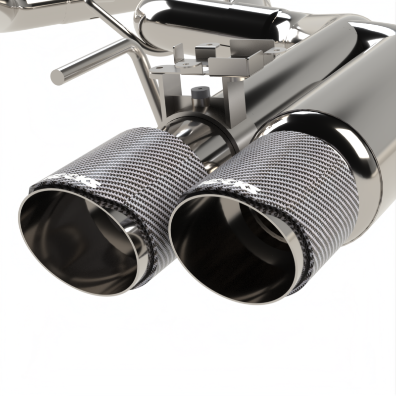 Kooks 18-24 Ford Mustang GT 5.0 3in. Valved Shotgun Cat-Back Exhaust - Carbon Tips, performance car parts by DTX Performance