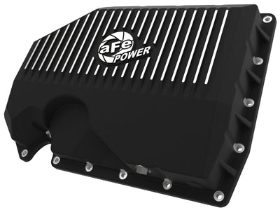 aFe 05-19 VW 1.8L/2.0L w/o Oil Sensor Engine Oil Pan Black POWER Street Series w/ Machined Fins, performance upgrades by DTX Performance