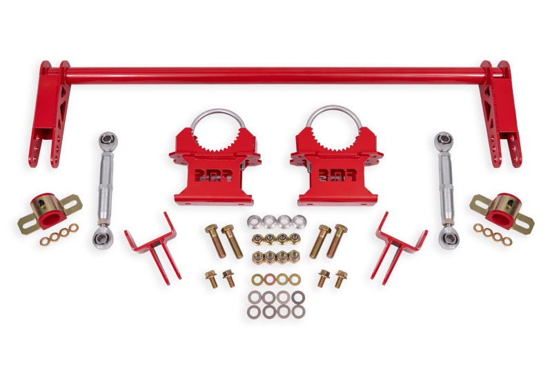 BMR 79-04 Ford Mustang 1.25in Rear Weld-on Anti-roll Bar Kit - Hollow - Red - DTX Performance