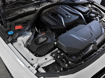 aFe POWER Momentum GT Pro Dry S Intake System 16-17 BMW engine view - DTX Performance