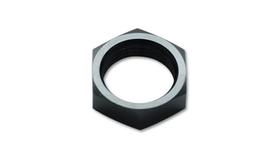 Vibrant -12AN Bulkhead Nut - Aluminum, lightweight adapter fitting for performance car parts, available at veteran owned shop DTX Performance.