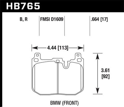 Hawk 2012-2015 BMW 228i DTC-60 Race Front Brake Pads, high performance brakes, performance car parts, brake upgrades