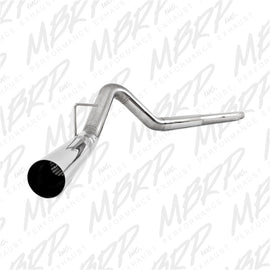 MBRP 2008-2010 Ford F250/350/450 6.4L 4in Filter Back Single No Tip Exhaust System from DTX Performance