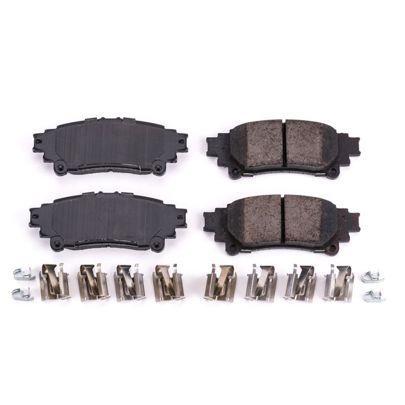 Power Stop 10-15 Lexus RX350 Rear Z17 Evolution Ceramic Brake Pads w/Hardware - DTX Performance