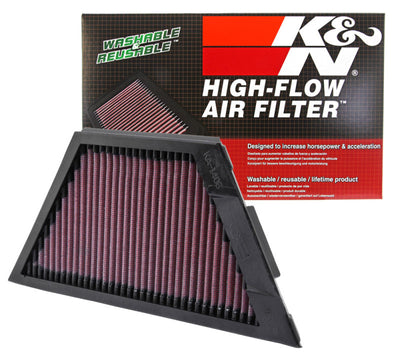 K&N Kawasaki ZX1rR Ninja/ZZR1400/1400GTR/ZX14R 11.25in O/S L x 4.75in O/S W Replacement Air Filter, high performance car parts