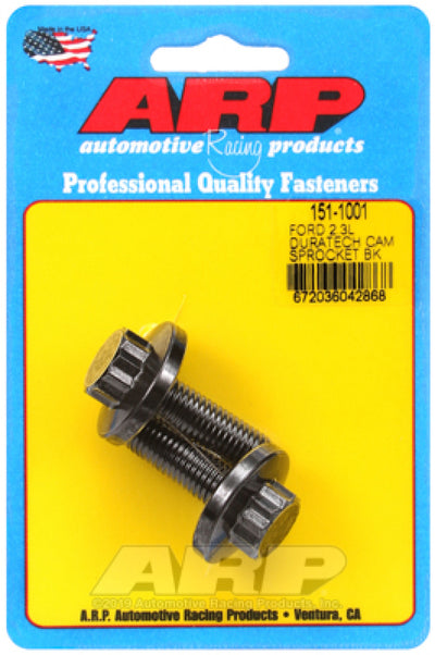 ARP Ford 2.3L Duratec Cam Sprocket Bolt Kit for performance upgrades at DTX Performance, a veteran-owned shop. High performance auto parts.