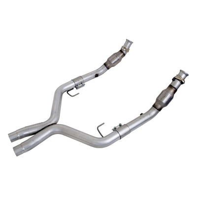 BBK 05-10 Mustang 4.6 GT High Flow X Pipe With Catalytic Converters - 2-3/4 for performance upgrades