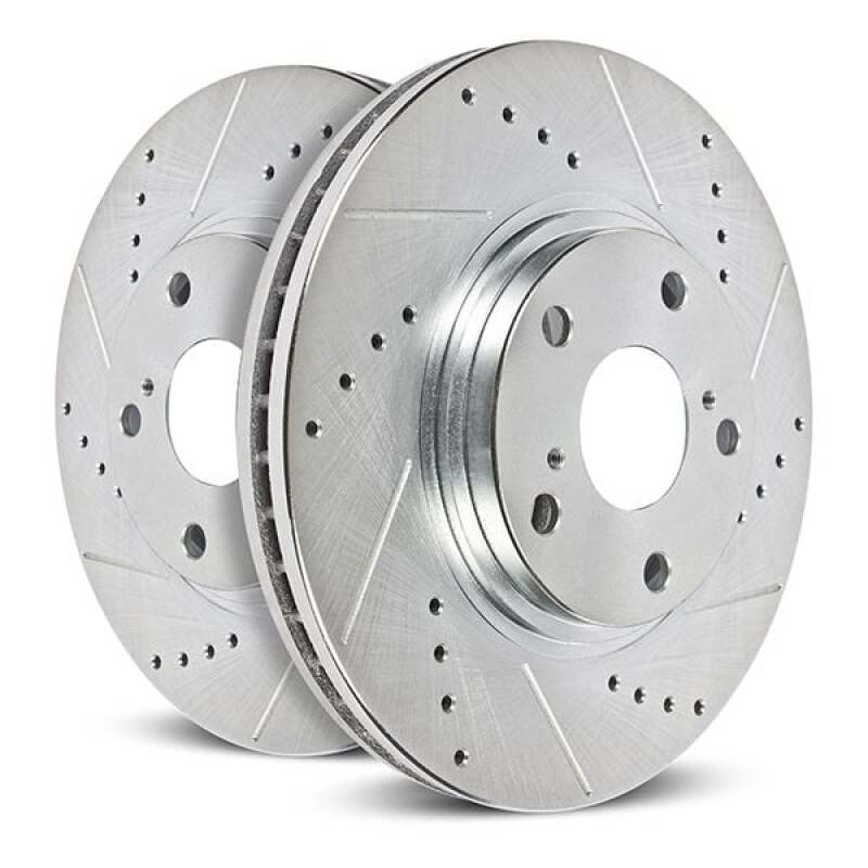 Power Stop 22-24 Jeep Grand Wagoneer Rear Drilled & Slotted Rotor (Pair) - DTX Performance