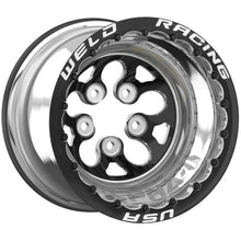Load image into Gallery viewer, Weld Alpha-1 Pro 15x13 / 5x5 BP / 3in BS Black CTR Black MT Wheel - Black Double Beadlock MT