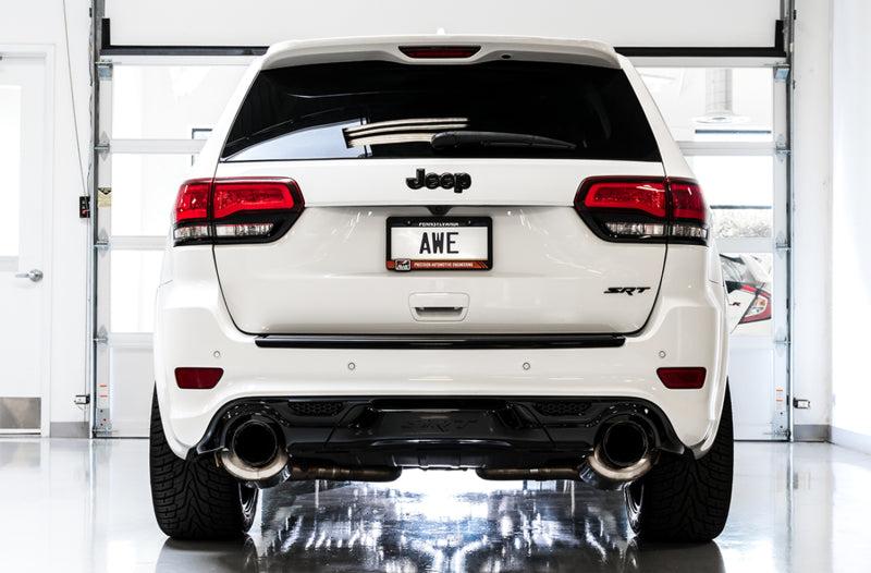 AWE Tuning 2020 Jeep Grand Cherokee SRT Track Edition Exhaust - Chrome Silver Tips - DTX Performance