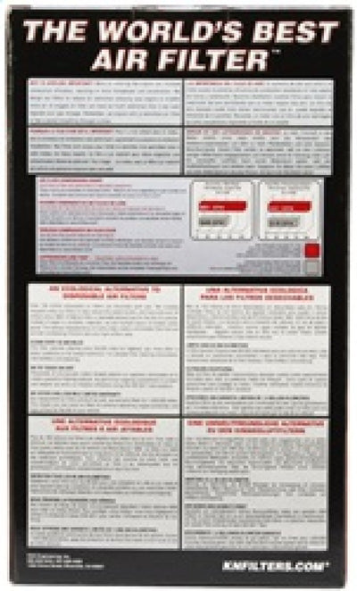 K&N Universal Rubber Filter packaging details