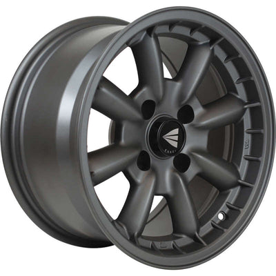 Enkei Compe 15x8 25mm Offset 4x100 Gunmetal Wheel for performance car parts by veteran owned shop DTX Performance.