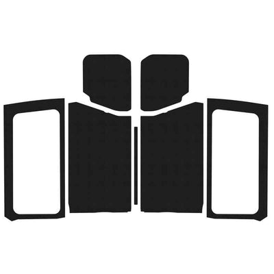 DEI 18-23 Jeep Wrangler JL 2-Door Boom Mat Complete Headliner Kit - 7 Piece - Black, performance car parts, DTX Performance