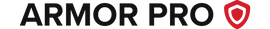 Armor Pro logo with red shield icon