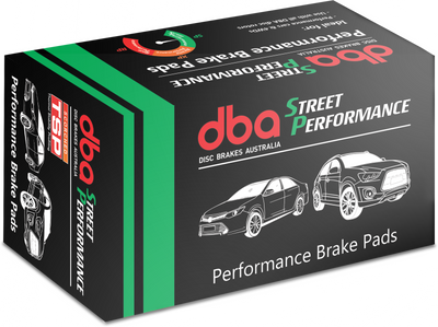 DBA 07-22 Nissan GT-R R35 Front Street Performance Brake Pad Kit packaging - performance car parts