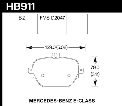 Hawk 17-18 Mercedes-Benz E43 AMG 4Matic brake pad