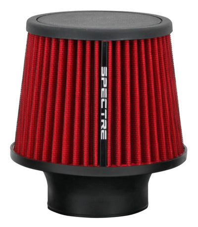 Spectre Conical Air Filter / Round Tapered 3in. - Red for performance upgrades by DTX Performance.