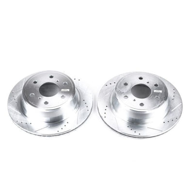 Power Stop 07-18 Chevrolet Silverado 1500 Rear Evolution Drilled & Slotted Rotors - Pair from DTX Performance high performance brakes