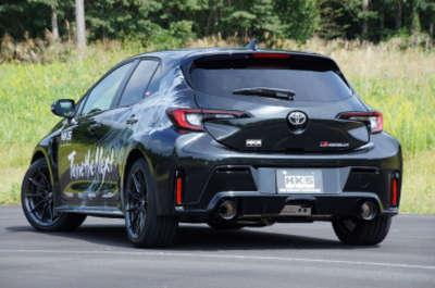 HKS Toyota GR Corolla LEGAMAX Sports Exhaust, performance car parts, DTX Performance, high performance auto parts, tuning upgrades