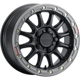 Raceline A14BG Alpha 15x10in/6x139.7 BP/25mm Offset/78.1mm Bore- Blk & Gunmetal Ring Beadlock Wheel