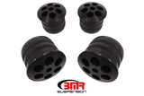 BMR 08-18 Dodge Challenger Aluminum Rear Cradle Bushings Kit - Black Anodized