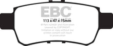 Load image into Gallery viewer, EBC 05-10 Honda Odyssey 3.5 Yellowstuff Rear Brake Pads for performance car tuning and brake upgrades by DTX Performance