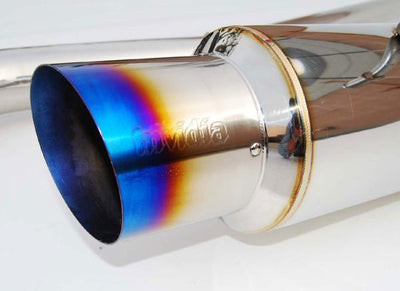 Invidia 02-07 WRX/STi 76mm N1 RACING Titanium Tip Cat-back Exhaust for performance car parts at DTX Performance
