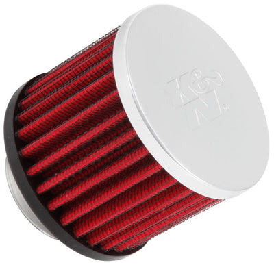 K&N 1.375 inch ID 3 inch OD 2.5 inch H Clamp On Crankcase Vent Filter for performance car parts