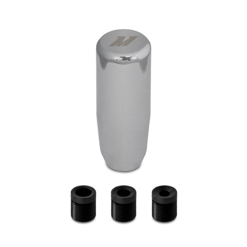 Mishimoto Shift Knob Silver with adapters, high performance car part from veteran-owned shop, compatible with various applications