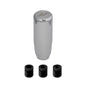 Mishimoto Shift Knob Silver with adapters, high performance car part from veteran-owned shop, compatible with various applications