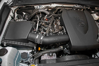 K&N 16-19 Toyota Tacoma V6-3.5L Performance Air Intake System engine view