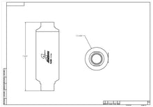 Load image into Gallery viewer, Aeromotive In-Line Filter - (AN-12 ORB) 10 Micron Microglass Element blueprint