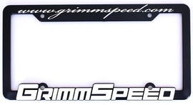 GrimmSpeed License Plate Frame (Pair), performance car parts, DTX Performance, high performance auto parts, veteran owned performance shop.
