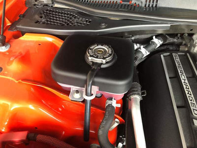 JLT 15-19 Dodge Hellcat Black Textured Intercooler Tank Cover for high performance cars at DTX Performance.