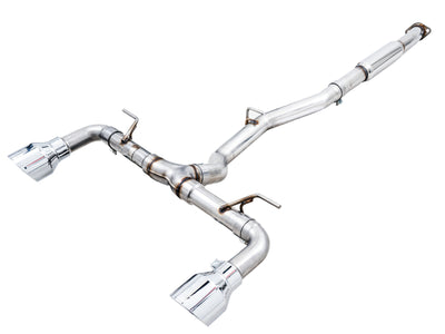 AWE Subaru BRZ/ Toyota GR86/ Toyota 86 Track Edition Cat-Back Exhaust- Chrome Silver Tips from DTX Performance