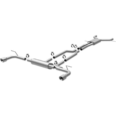 MagnaFlow 07 Audi Q7 V8 4.2L Dual Split Rear Exit Stainless Cat-Back Perf Exhaust, performance car parts, DTX Performance