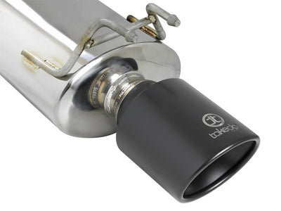 aFe Takeda Exhaust 304SS Dual Cat-Back w/ Black Tips 13-17 Honda Accord LX/EX/EX-L Sedan L4 2.4L, performance car parts
