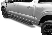 Load image into Gallery viewer, RealTruck 15-26 Ford F150 / 17-26 Ford F250/F350 SD Crew Cab Traxio 5in Nerf Bars - Textured Black