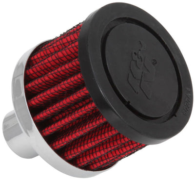 K&N Steel Base Crankcase Vent Filter for performance car parts by DTX Performance, enhancing engine performance and tuning upgrades.