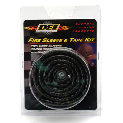 DEI Fire Sleeve and Tape Kit 5/8in I.D. x 3ft, high performance auto parts, thermal insulation for fuel lines, veteran owned