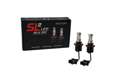 Diode Dynamics H13 White SL2 LED Bulbs (pair) for high performance and reliability, available at DTX Performance, perfect for automotive upgrades.