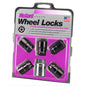 McGard Wheel Lock Nut Set - 5pk. (Cone Seat) M12X1.5 / 3/4 Hex / 1.46in. Length - Black, performance car parts