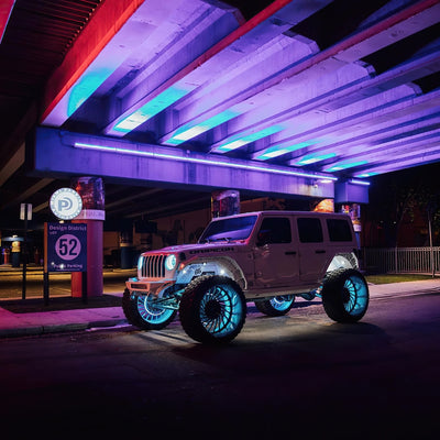 Oracle LED Illuminated Wheel Rings - ColorSHIFT Dynamic - DTX Performance