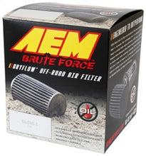Load image into Gallery viewer, AEM Brute Force Dryflow Air Filter - Conical 6in Base OD / 5.125in Top OD / 5.25in Height for high performance car parts