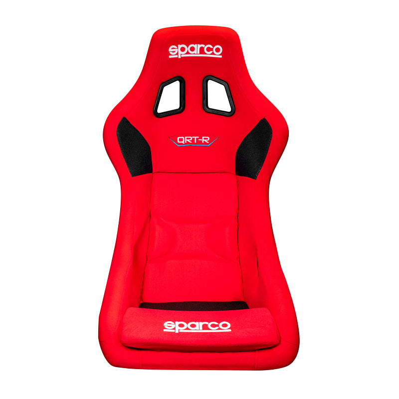 Sparco Seat QRT-R 2019 Red performance car part for racing enthusiasts at DTX Performance, a veteran-owned shop. Must Use Side Mount 600QRT