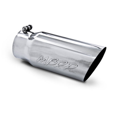 MBRP Universal Tip 5 O.D. Angled Single Walled 4 inlet 12 length for performance car parts and exhaust systems