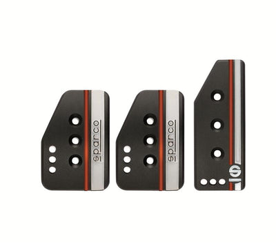 Sparco Pedal Set Settanta Short Black, high performance auto parts at DTX Performance, aftermarket performance parts for car upgrades.